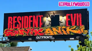Resident Evil's Live Action Reboot Billboard Gets Bombed With Graffiti Overnight In Hollywood, CA