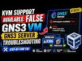 Fix GNS3 KVM Support FALSE Error Step-by-Step Guide