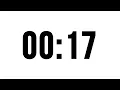 17 Second Timer Without Music Simple Countdown With Alarm At The End
