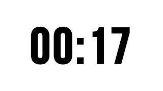 17 Second Timer Without Music Simple Countdown With Alarm At The End
