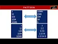 Number Pattern in Java Tricks for ICSE Class 10 Pattern Program