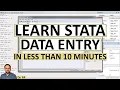 Stata for Beginners How to Create Variables and Enter Data in Stata 18