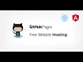 Github Free Angular React Application Hosting