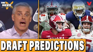 2026 NFL DRAFT PREDICTIONS Indiana s Mendoza Jeremiyah Love Ty Simpson Colin Cowherd THE HERD