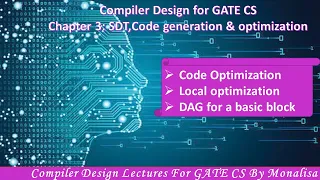 Ch 3 22 Code Optimization Local optimization DAG for a basic block Compiler Design lecture
