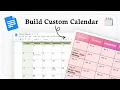 How to create a calendar in google docs Planner Design