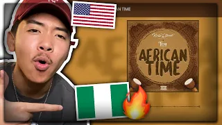 krizbeatz african time ft teni official audio american reaction nigerian music us usa reacts
