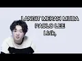 Langit merah muda - palolo lee ( Lirik )