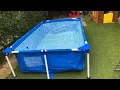 Intex swimming pool unboxing and set up