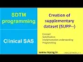 Reupload Clinical SAS SDTM programming - Creation of supplementary dataset