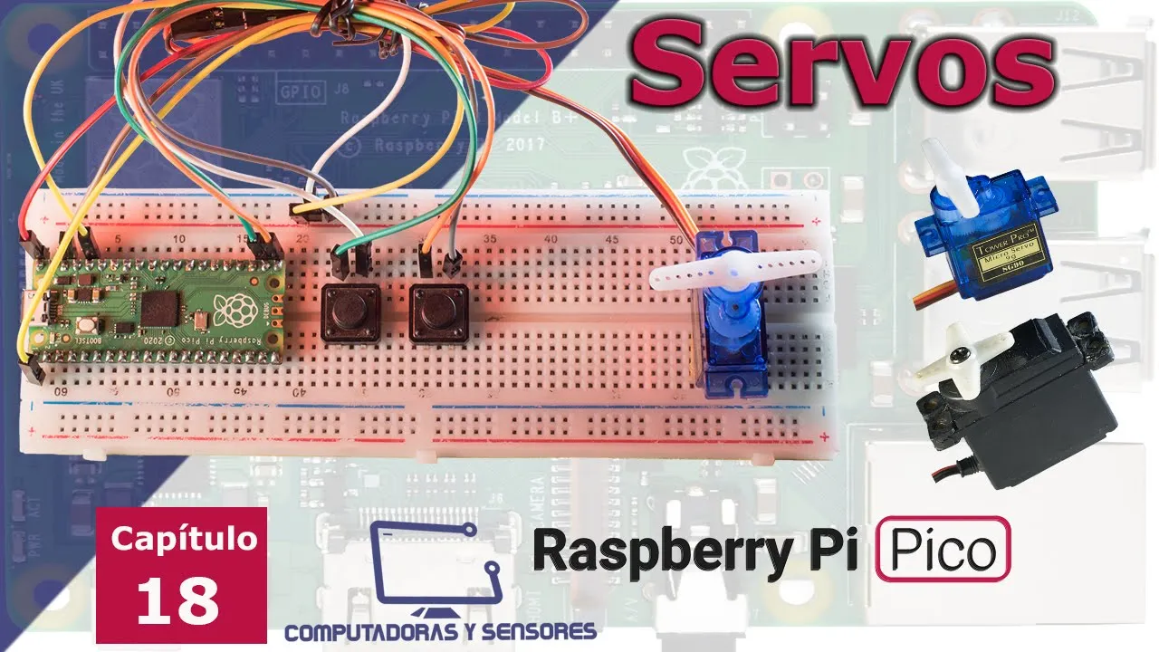 Todo sobre Servos y Raspberry Pi Pico. PWM, Duty Cycle, códigos en Micropython para servomotor.