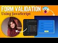 Form Validation in JavaScript For Beginners 2024