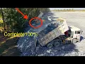 Download Lagu Wow ,Best action!Making Deleted leak Construction By Power Skill Shantui DH17c2 25ton Dump Trucks