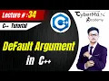 Lec 34 - Default Arguments