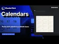 Calendars Poster Style Calendars as Editable Layers WunderPaint Extension