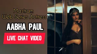 aabha paul full live chat video