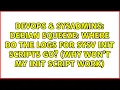 debian squeeze where do the logs for sysv init scripts go why won t my init script work