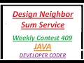 Design Neighbor Sum Service Leetcode weekly-contest-409
