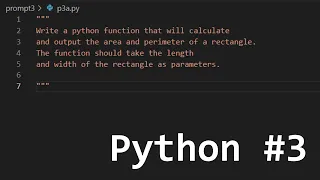 Solving Python Prompts Area Perimeter of a Rectangle