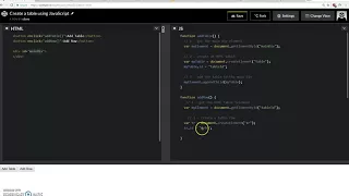 Create an HTML table using JavaScript and the Document Object Model DOM