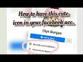 How to make cute icons in your facebook account Tutorial