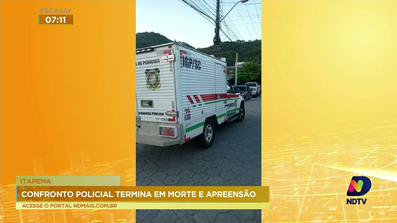 Confronto policial termina em morte e prisões na cidade de Itapema