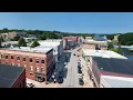 Downtown Manistee Michigan - Drone Flyover