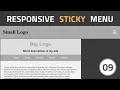 Sticky and Responsive Top Navigation Bar Using HTML CSS and jQuery
