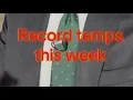 Record temperatures this week