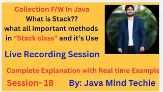 Collection in Java what is Stack and use of all important methods Explain By Amit