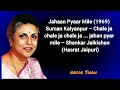 Download Lagu Jahan Pyar Mile (1969) Suman Kalyanpur – chale ja chale ja chale ja ... jahan pyar mile