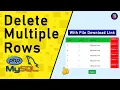 How to delete multiple rows using PHP Delete Multiple Rows