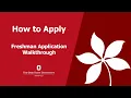 How To Apply Freshman Application Walkthrough