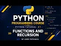 Python Masterclass - Lecture 7 Functions Recursion l PART-1