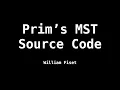 Eager Prim s Minimum Spanning Tree Algorithm Source Code