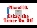 Micro800 Using the Timer On Off Instruction