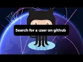 How to search for a user on Github