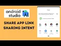 How to create Share Intent in Android studio Android App Development Guide
