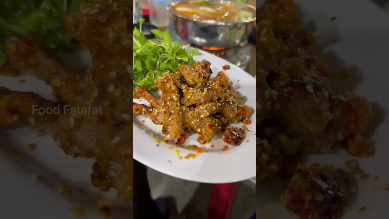 Spicy Pork Grilled #shorts #shortsvideo #streetfood