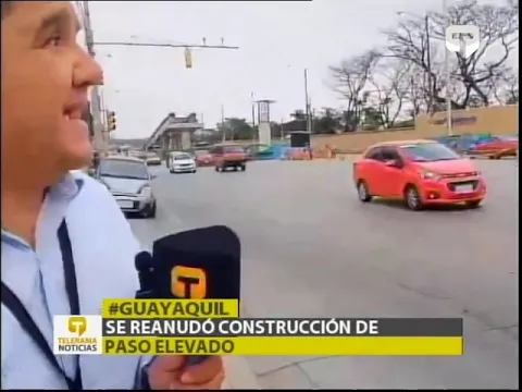 Se reanudó construcción de paso elevado