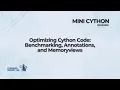Part 3 Optimizing Cython Code Benchmarking Annotations and Memoryviews