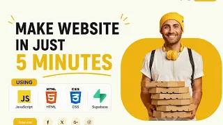 Make website in just 5 minutes using Html Css JavaScript and supabase as a backend