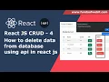 React JS CRUD - How to delete data in react using laravel api dekete data from DB in react api