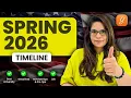 Spring 2026 US Application Timeline Roadmap Deadlines MS in USA Timeline