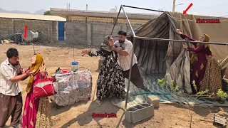 The husband destroyed the second wife s tent to prevent the first wife from leaving the house again