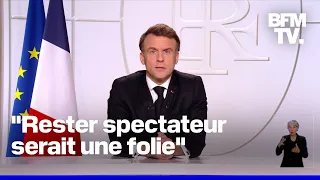 Guerre en Ukraine: l'allocution d'Emmanuel Macron en intégralité