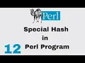 Special Hash in Perl Program - Perl Script Tutorial for Beginners