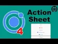 Ionic 4 Action Sheet Tutorial