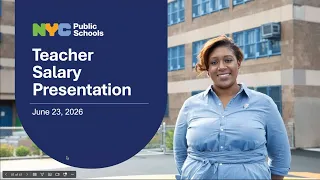 NYC Teacher Salary Benefits Explained NYC Public Schools Info Session June 2026