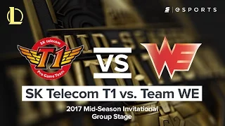 HIGHLIGHTS: SK Telecom T1 vs. Team WE (2017 MSI Group Stage)